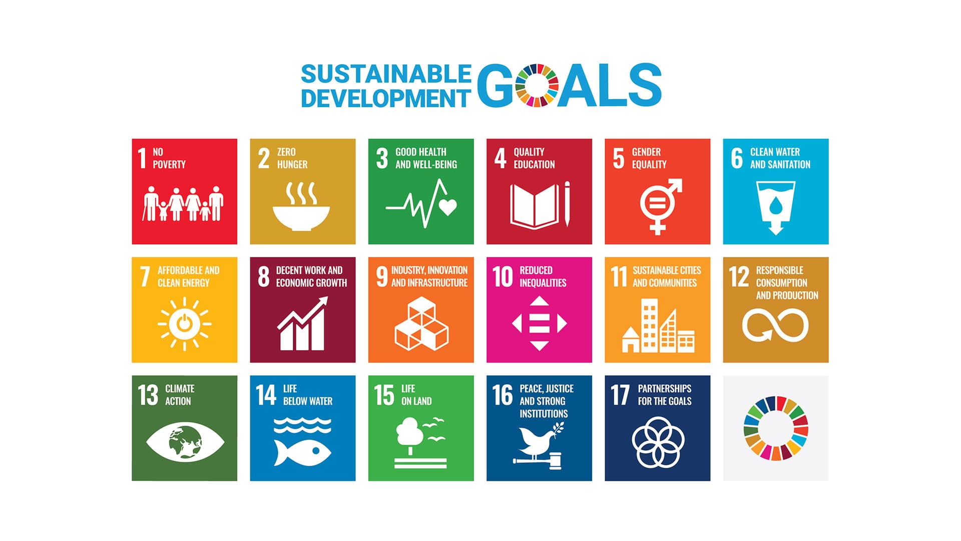 The Sustainable Development Goals (SDGs) logos.